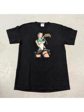 Vintage 90s Laura Croft Tomb Raider Tultex Promo T-shirt